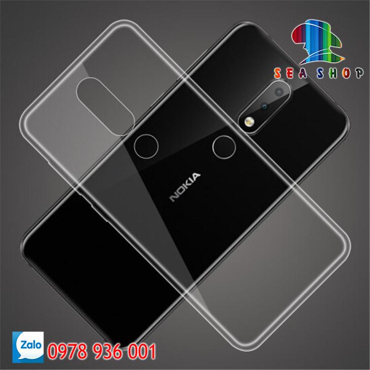 Ốp lưng Nokia X6 Nhựa dẻo - trong suốt