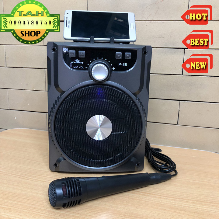 [HCM]Loa bluetooth hát karaoke mini kèm 1 micro có dây