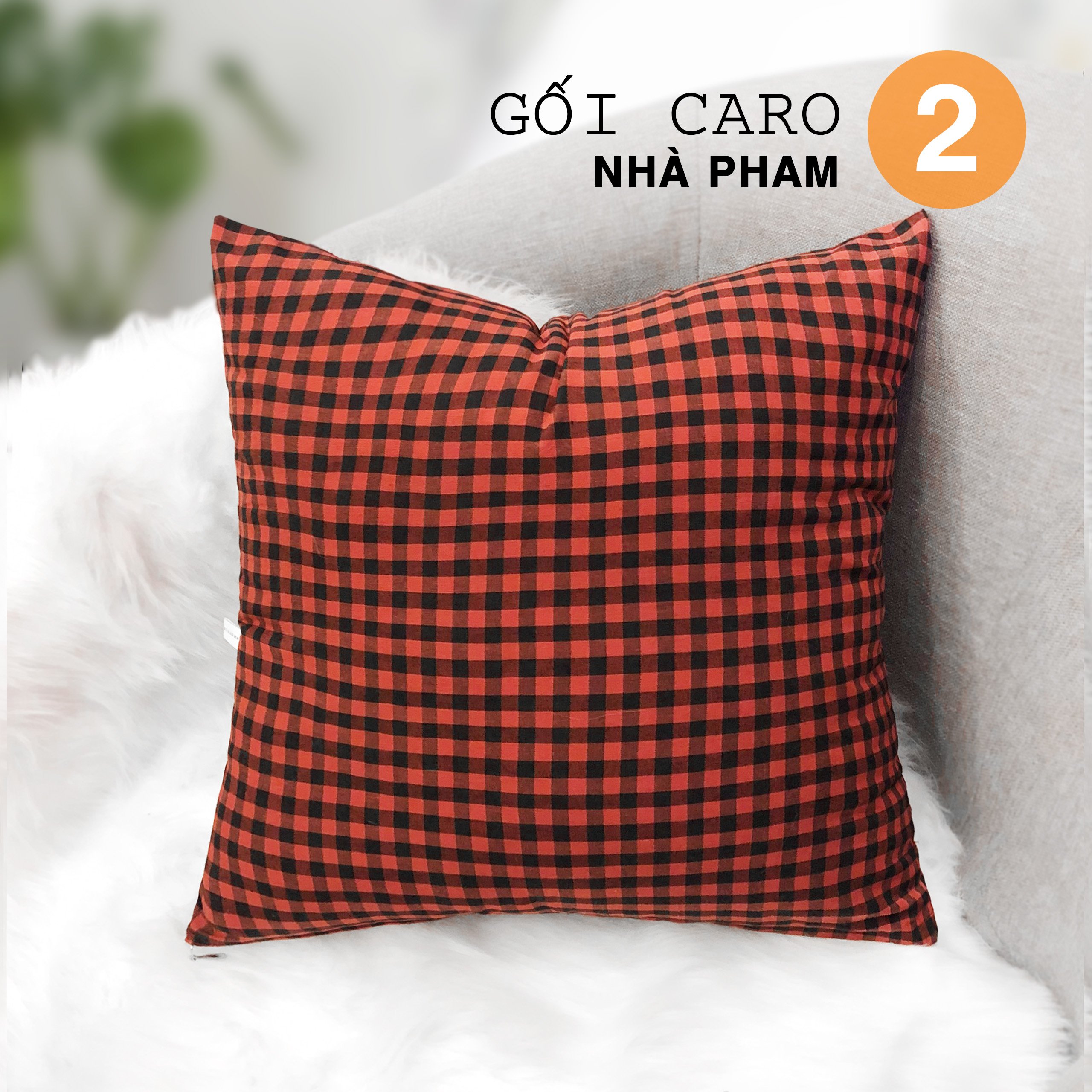 Gối Sofa Trang Trí CARO PHAM (45cmx45cm)