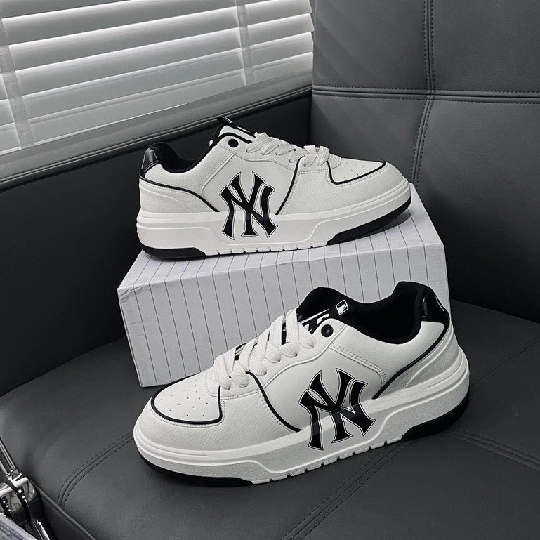 Giày sneaker MLB NY vàng  NY đen  giày thể thao nam nữ chất lượng cao dễ  phối đồ  đầy đủ giấy gói hộp giày  hộp bảo vệ giày  Lazadavn