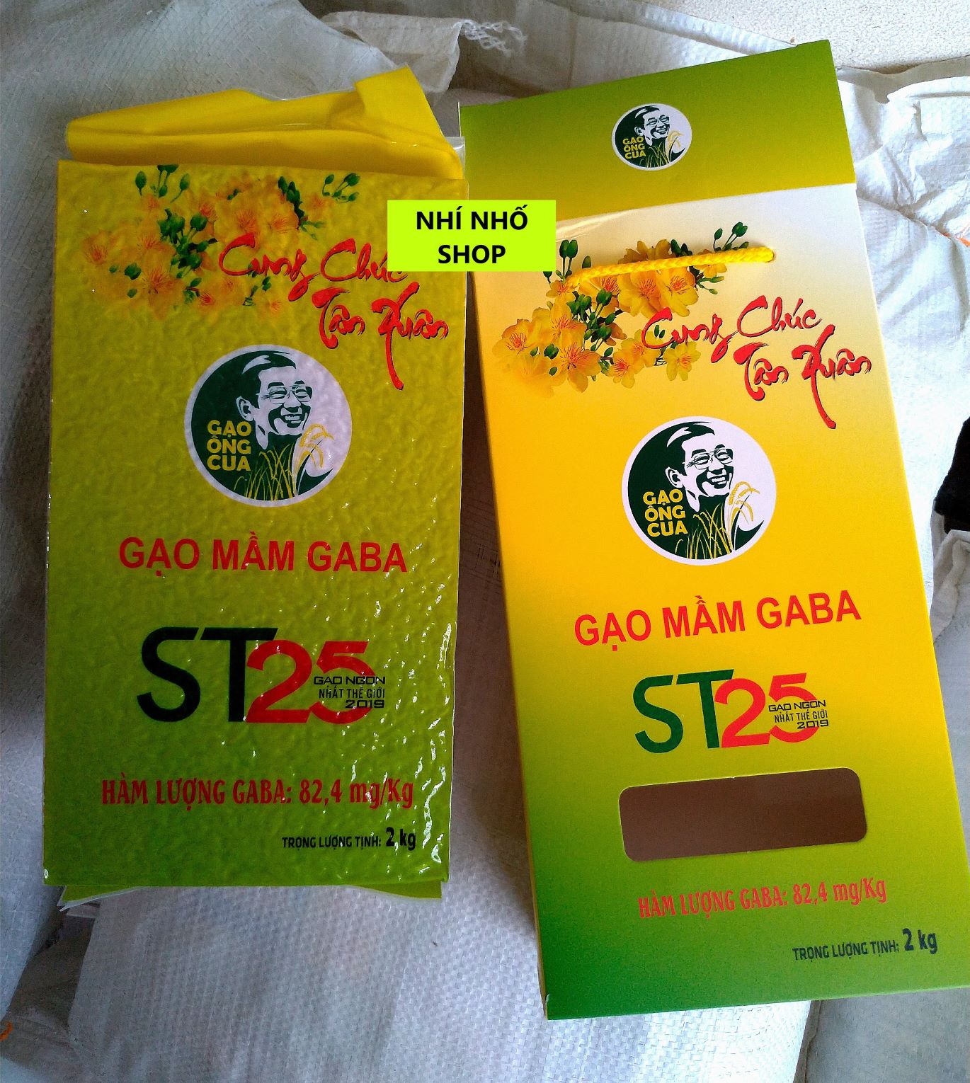 GẠO MẦM (GABA) ÔNG CUA ST25 - Hộp 2kg