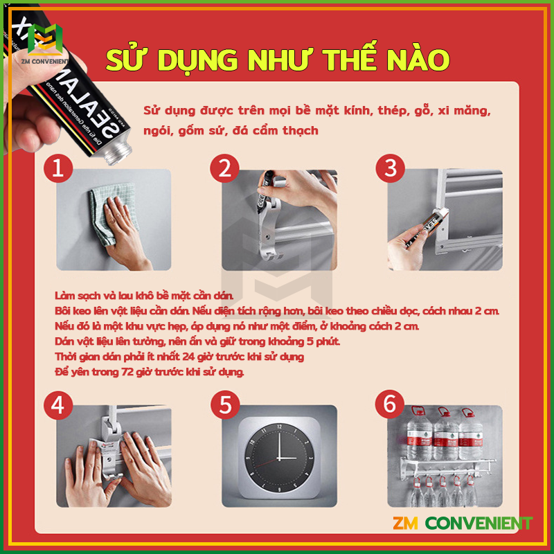 Keo siêu dính dán chắc như đóng đinh, keo cơ khí chuyên dùng dán các đồ vật thay thế đinh vít, keo dán đa năng siêu dính