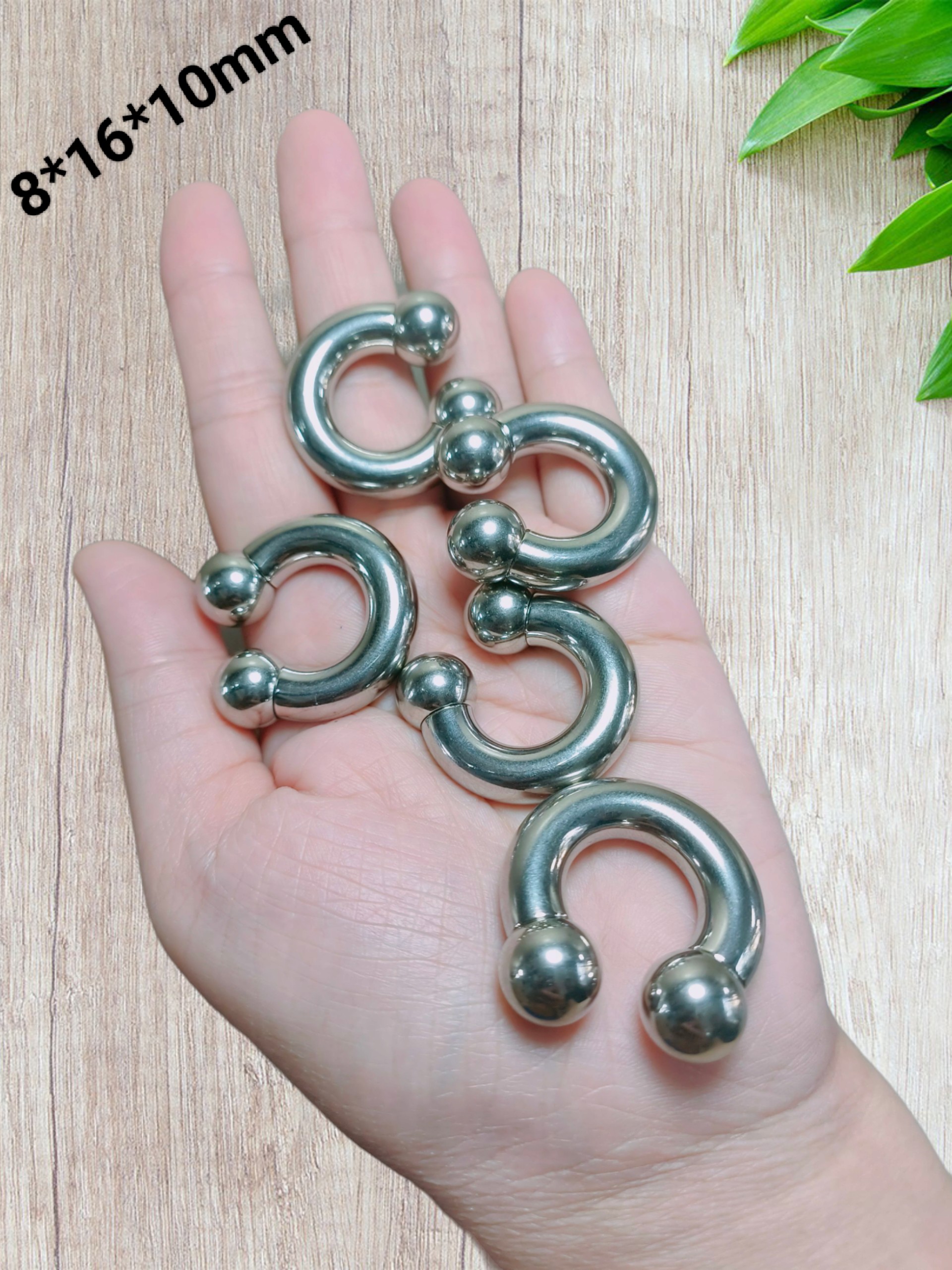[Giá hủy diệt] [Ảnh thật] [Chính hãng] Khuyên PA chữ C 2 đầu bi