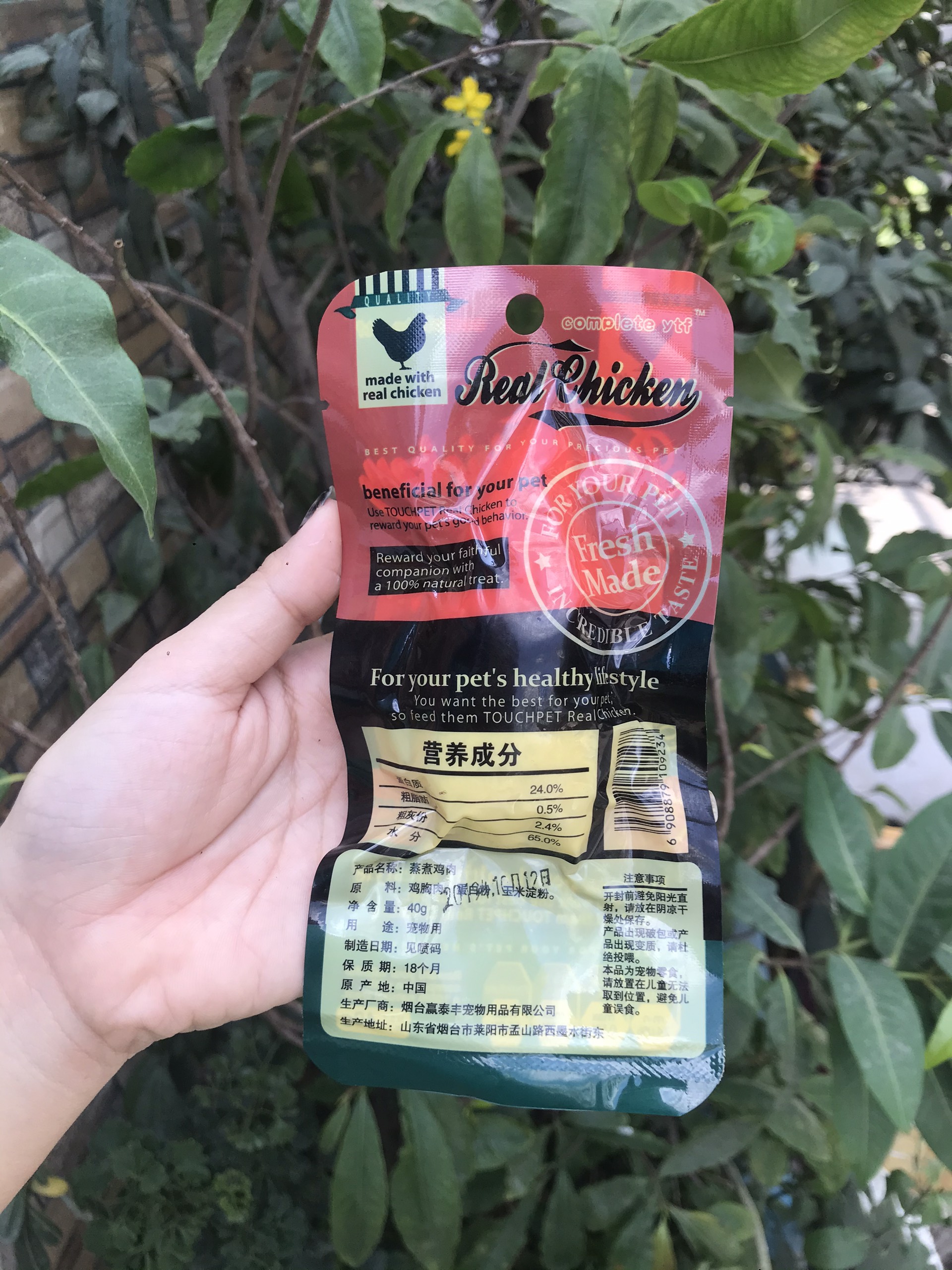 Ức gà hấp ăn liền cho mèo Real Chicken - 40gr - [Nông Trại Thú Cưng]