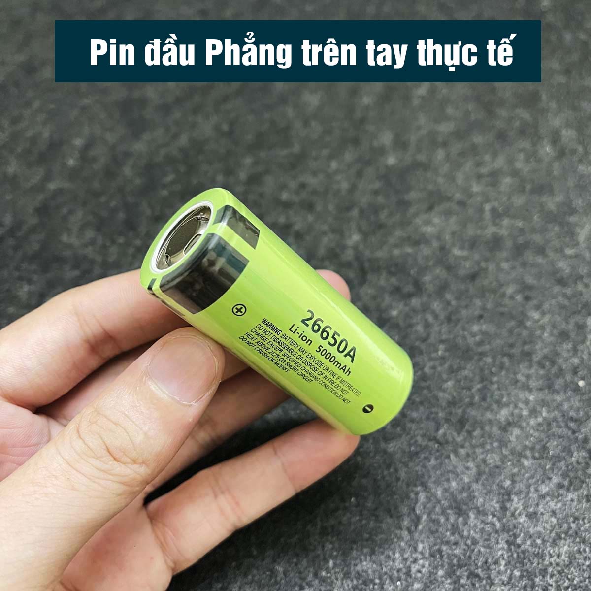 Pin Cell 26650 Li-ion 5000mAh xả cao 30A