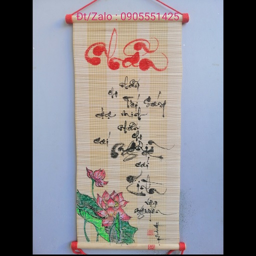 1 PCs bamboo telescopic handpainted calligraphy or ring. Gifts for Chinese New Year Parent-Child gifts calligraphy painting home decoration.