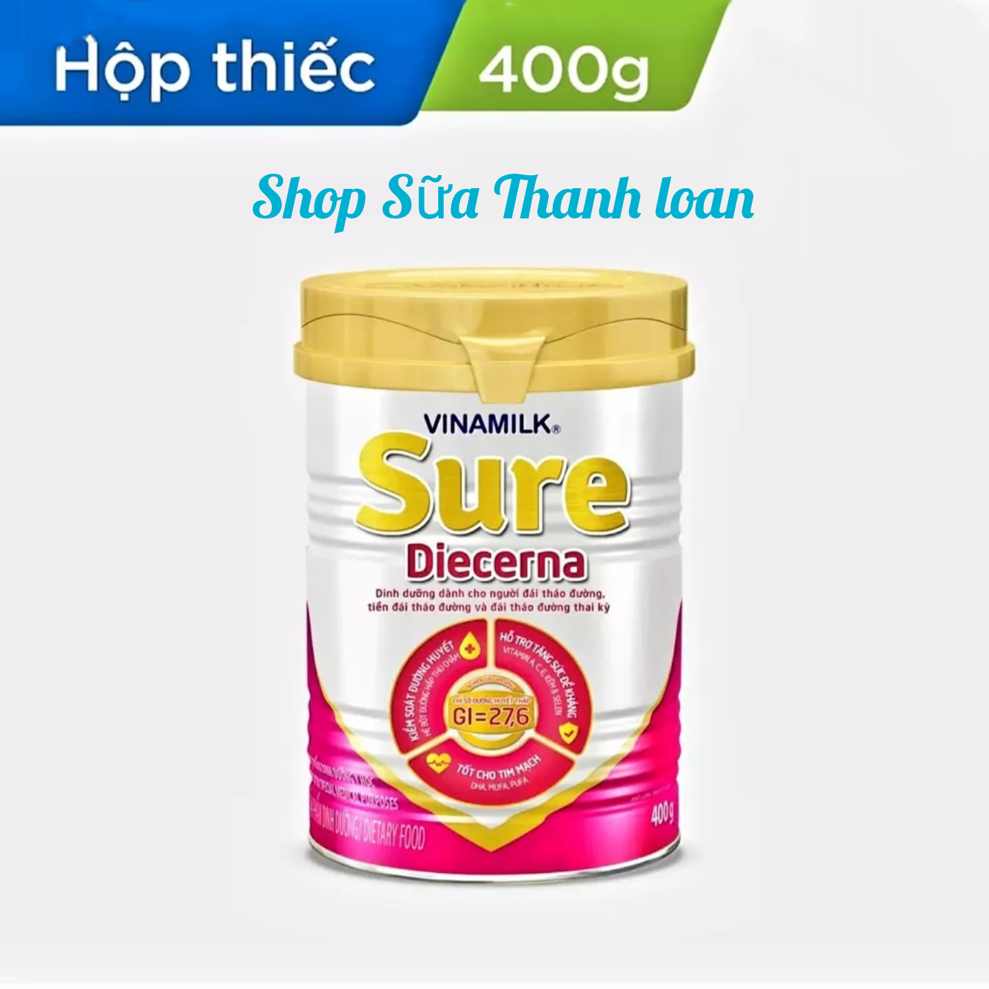 Sữa Bột VINAMILK SURE DIACERNA 400g.