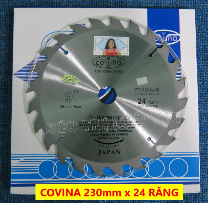 [HCM]LƯỠI CẮT GỖ COVINA 230mm x 24 răng