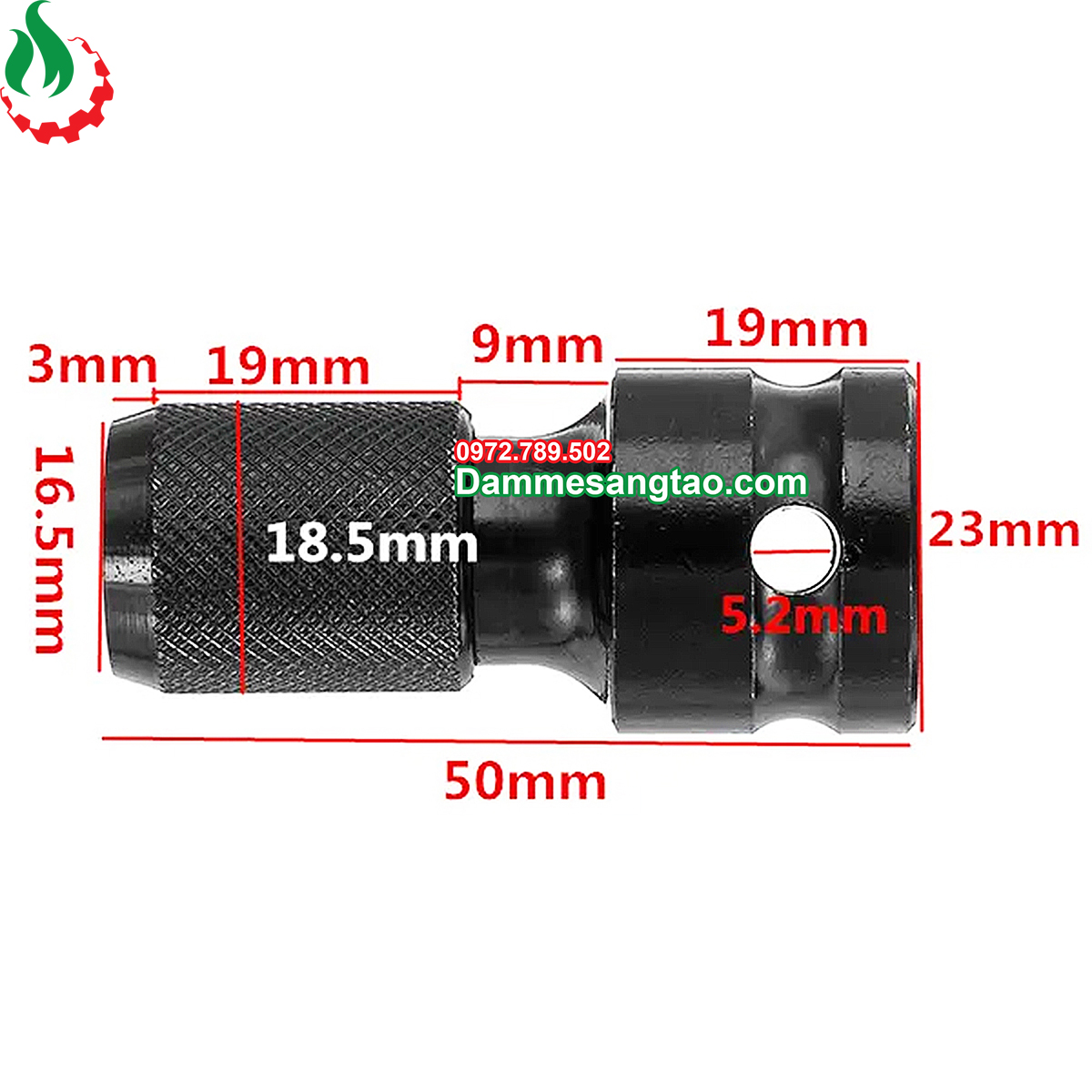 Đầu chuyển bulong 1/2 sang bắn vít