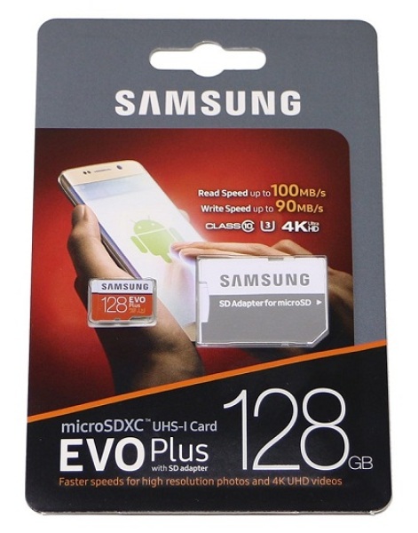 Thẻ Nhớ Sam Sung 100MB/S 128GB EVO Plus 10 Micro SDXC 128GB - Bảo hành 5 năm!