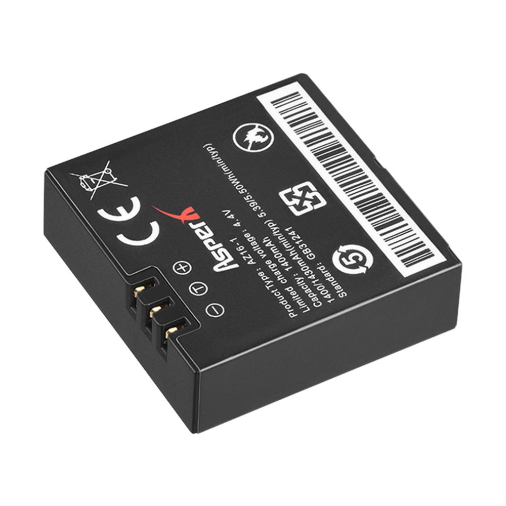 Pin az16-2 az16-1 1400mah cho máy ảnh hành động yi 4k, yi 4k, yi lite, yi 360 vr