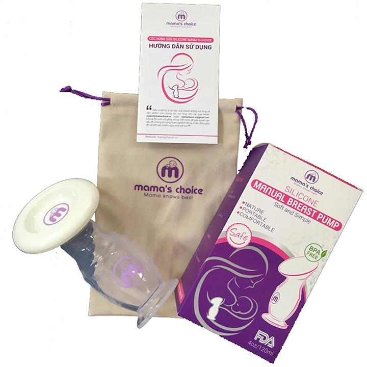 CỐC HỨNG SỮA/ HÚT SỮA SILICONE MAMA'S CHOICE