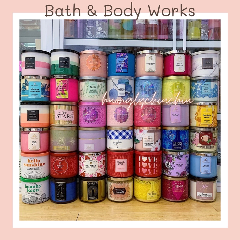 Nến thơm Bath and Body works 3 bấc 411g mẫu mới