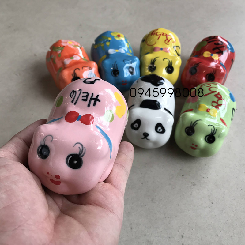Heo đất mini sứ Bát Tràng siêu cute chỉ bằng nắm tay