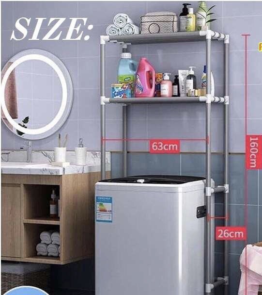 Kệ 2 tầng sau máy giặt