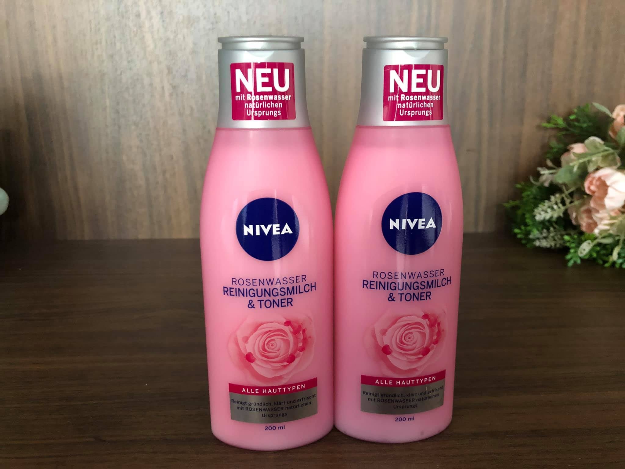Sữa rửa mặt kết hợp nước hoa hồng rosenwasser reinigungsmilch & toner