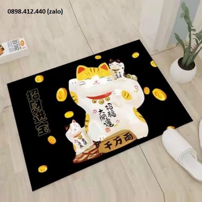 [HCM]thảm dậm chân mèo thần tài - thảm dậm chân