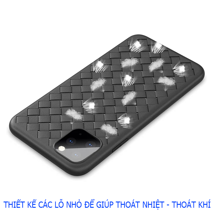 Ốp lưng iPhone nhựa dẻo ĐAN LƯỚI - Ốp lưng cho TẤT CẢ các dòng iPhone - iPhone 6 - 6S -7 8 Plus - X - XS Max - iPhone 11 Pro Max