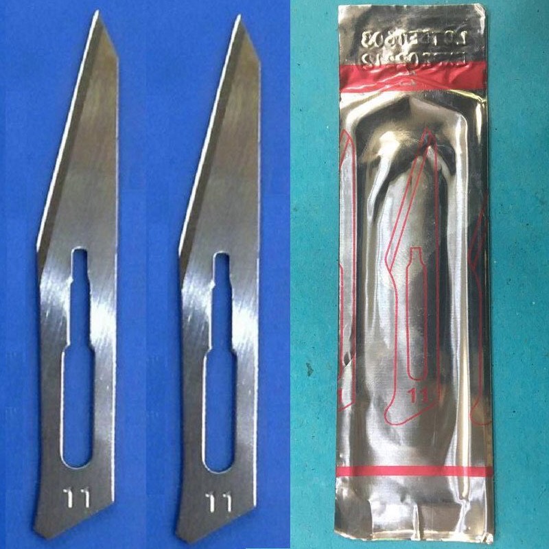 Lưỡi dao mổ y tế số 11 (hộp 100 lưỡi dao mổ Doctor Ấn Độ)