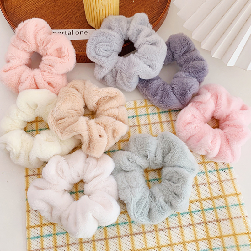 SCrunchies Vải Lông Mềm Dành Cho Nữ