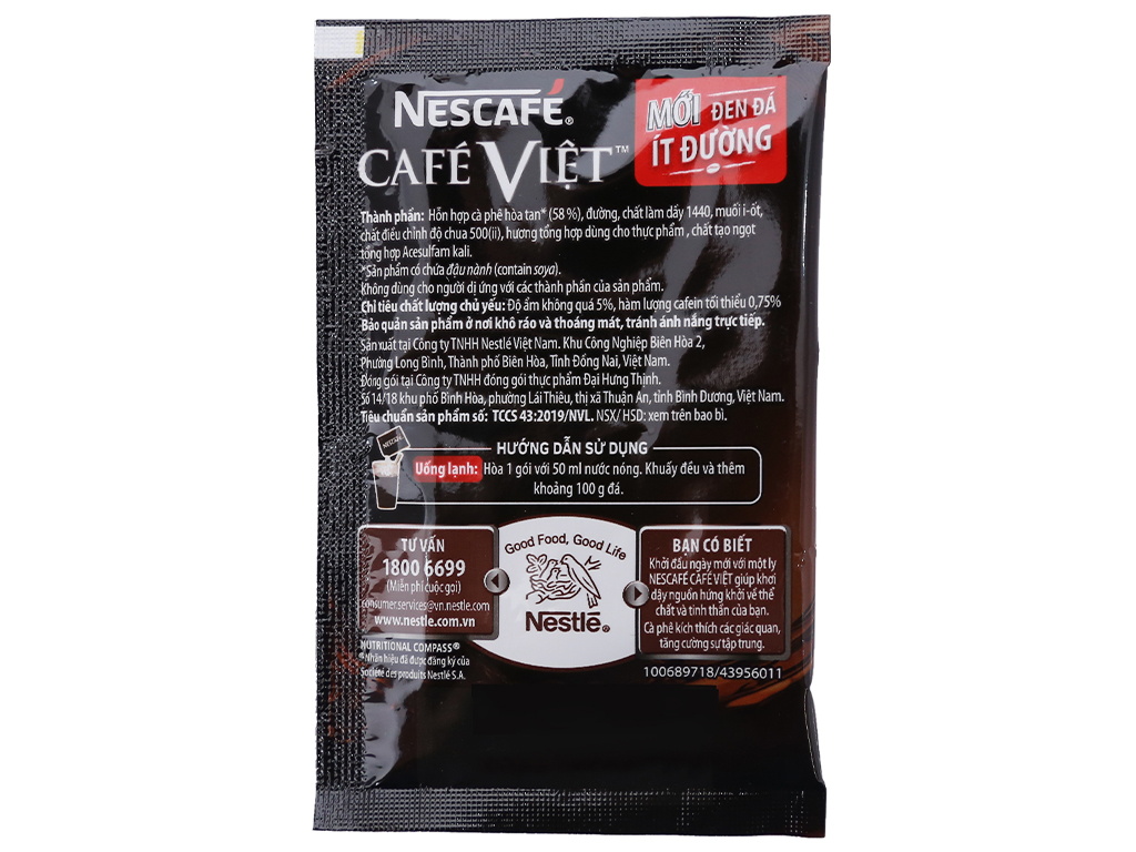 Cà Phê Đen Hòa Tan Nescafé Café Việt (35 Gói x 16g)