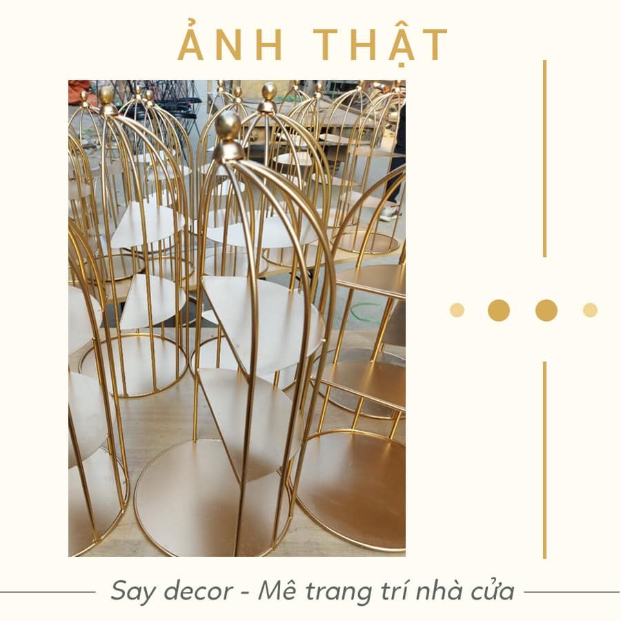 [HCM]Kệ Lồng Chim Đựng Mỹ Phẩm - Nước Hoa