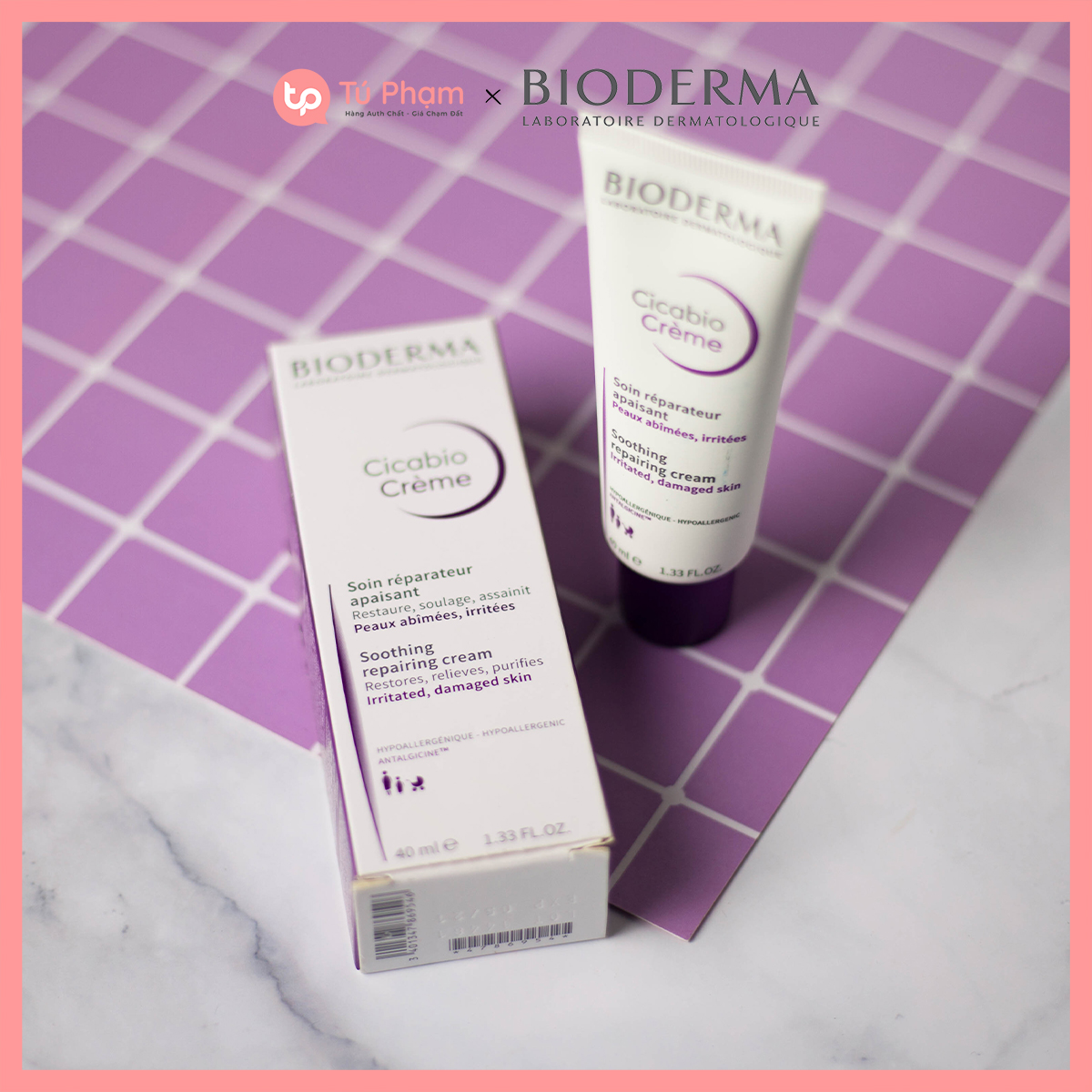 Kem Phục Hồi Da Bioderma Cicabio Cream