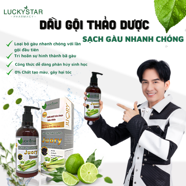 Dầu Gội Thảo Dược Lucky Star 300ml