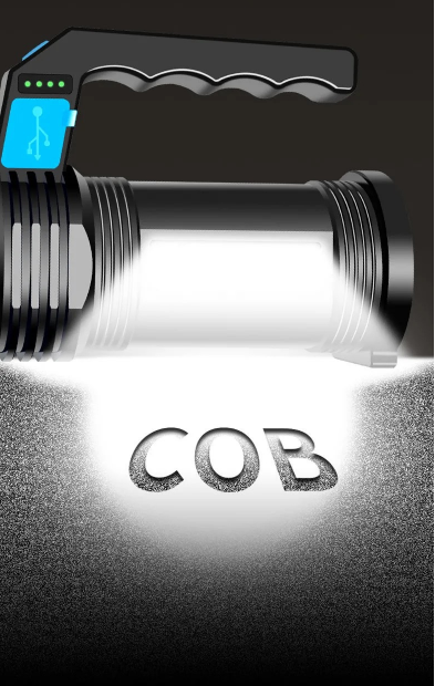 Đèn pin  sạc pin COB 2  chế dộ  chất lượng - đèn pin di động  siêu sáng - đèn pin mini - den pin cam tay - đèn bão - đèn cắm trại dã ngoại