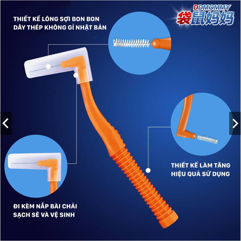 20 Cái Bàn Chải Kẽ Răng (2 Vỉ )
