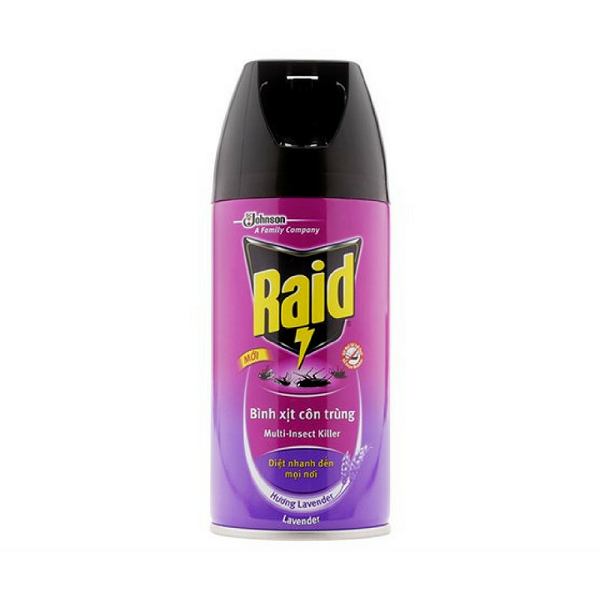 Bình xịt côn trùng Raid 300ml chai nhỏ, bình xịt kiến gián