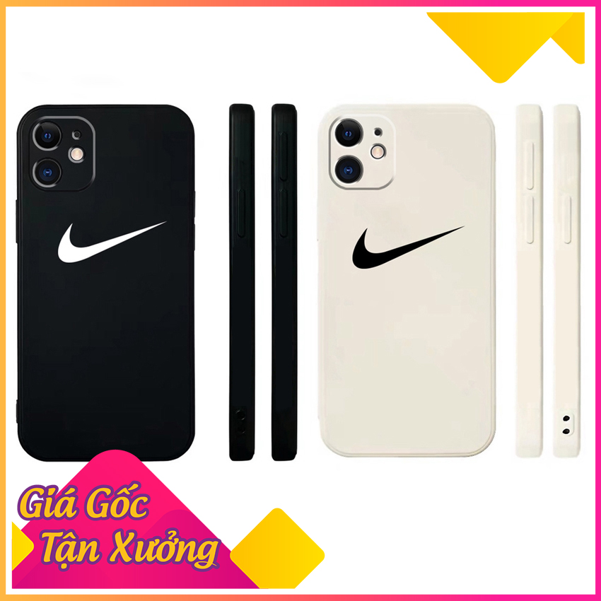 Ốp Lưng Iphone Cạnh Vuông BVC Hình Nike-Ốp Lưng Iphone Full Đời Máy