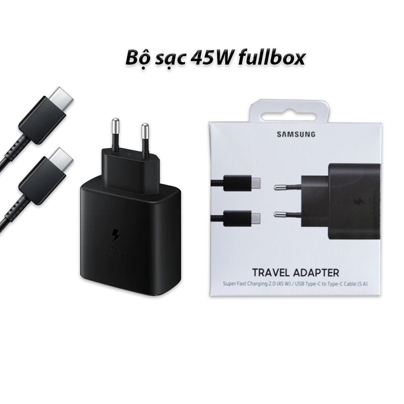 Củ Sạc Type C Samsung 45W (kèm cáp) - Hàng chính hãng, Mới 100%