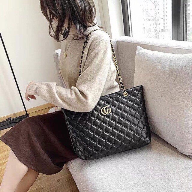 Túi công sở da mềm trần trám thời trang