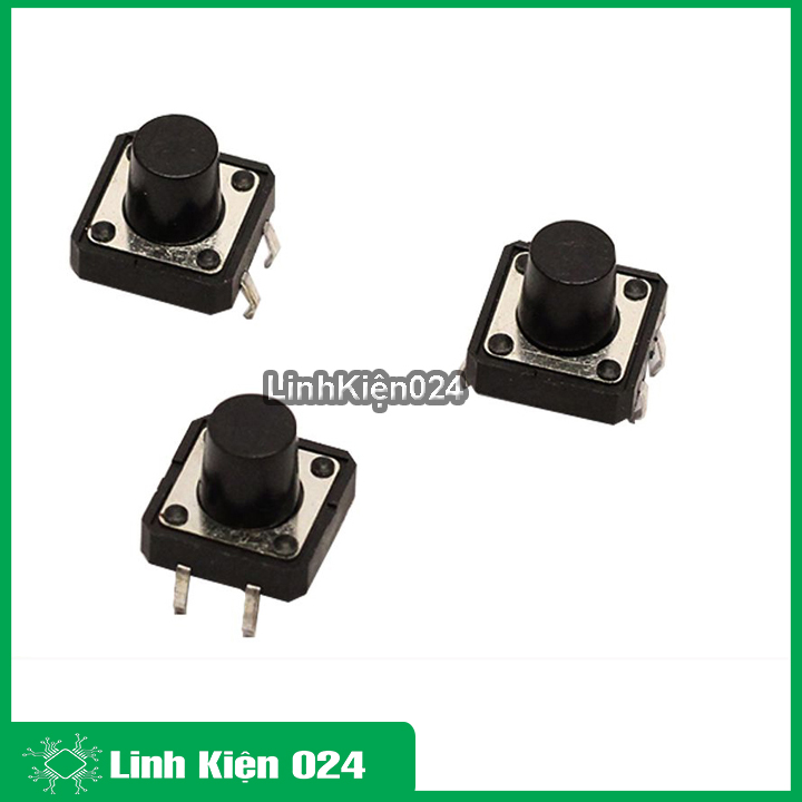 Bộ 5 nút nhấn 4 chân 12x12x10mm