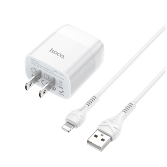 Bộ củ sạc kèm cáp sạc Hoco C73 Lightning