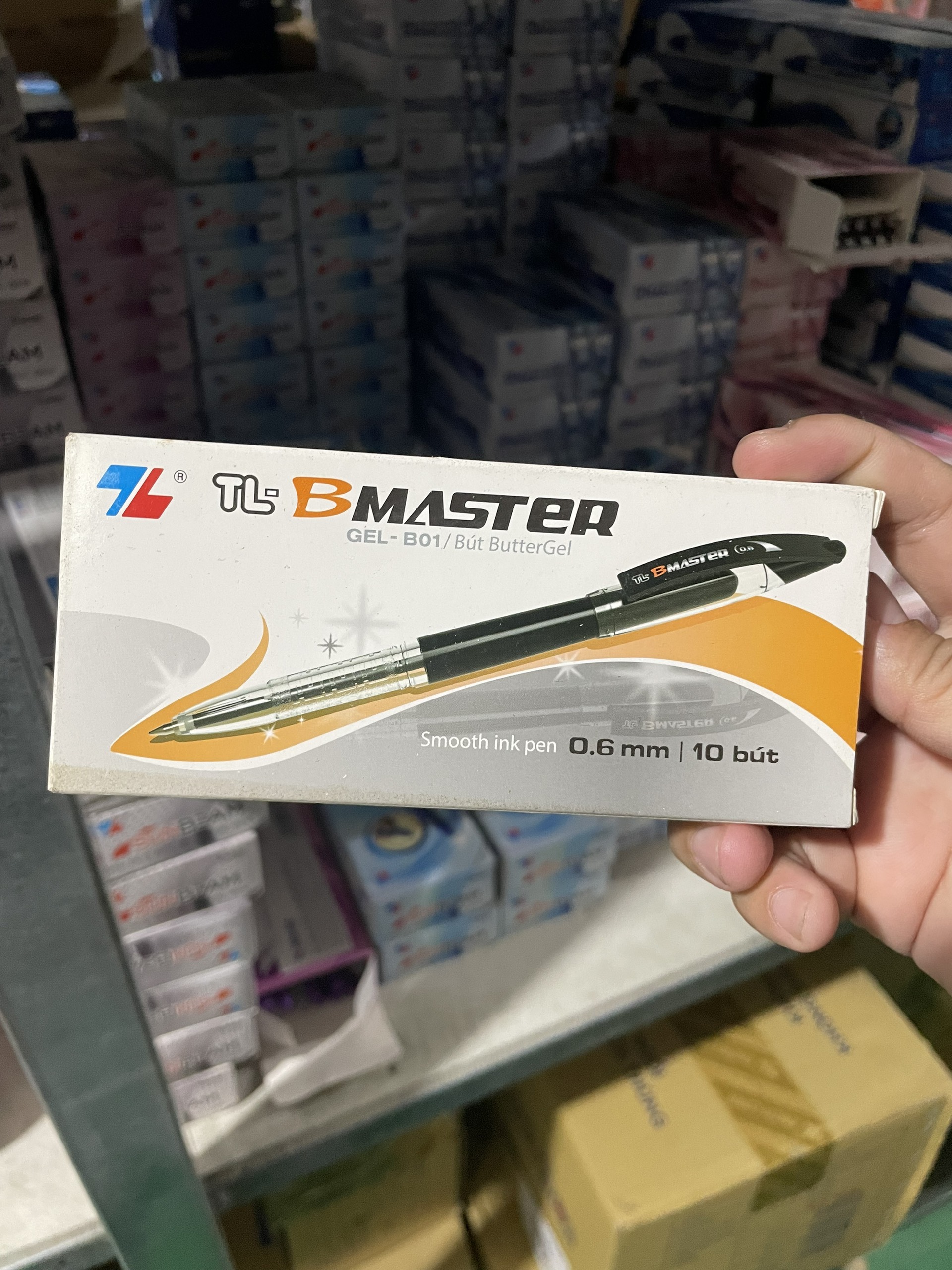 (Hộp 10 Cây) Bút Gel B Master Thiên Long 0.6mm GEL-B01