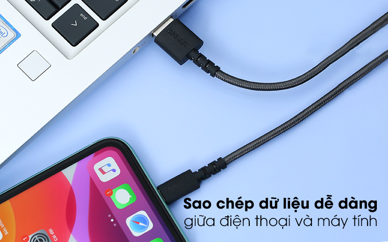 Cáp Lightning MFI 0.9m Anker Select+ A8012 ( Likenew )