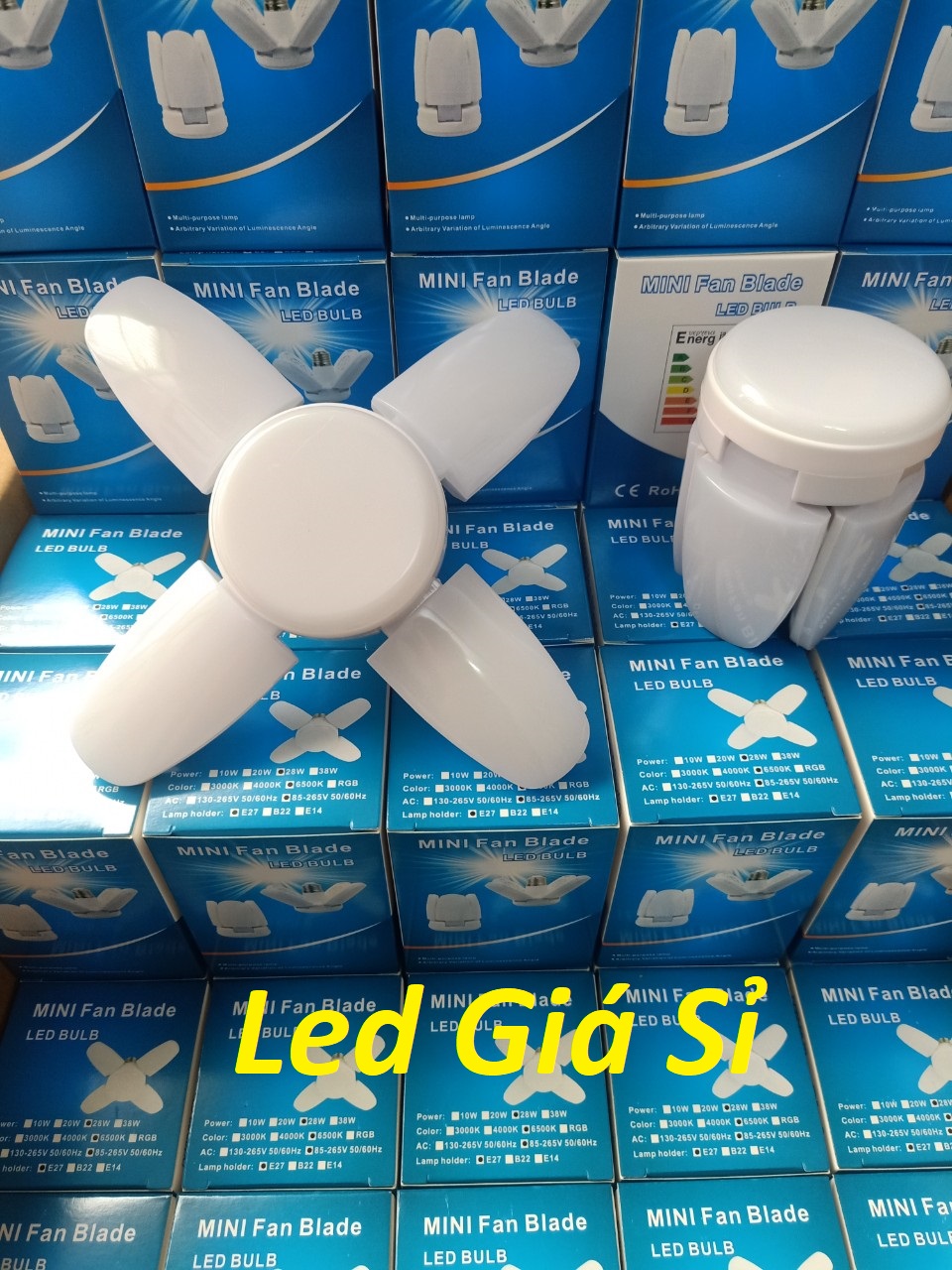 Bóng đèn led 4 cánh mini  siêu sáng - bảo hành 1 năm