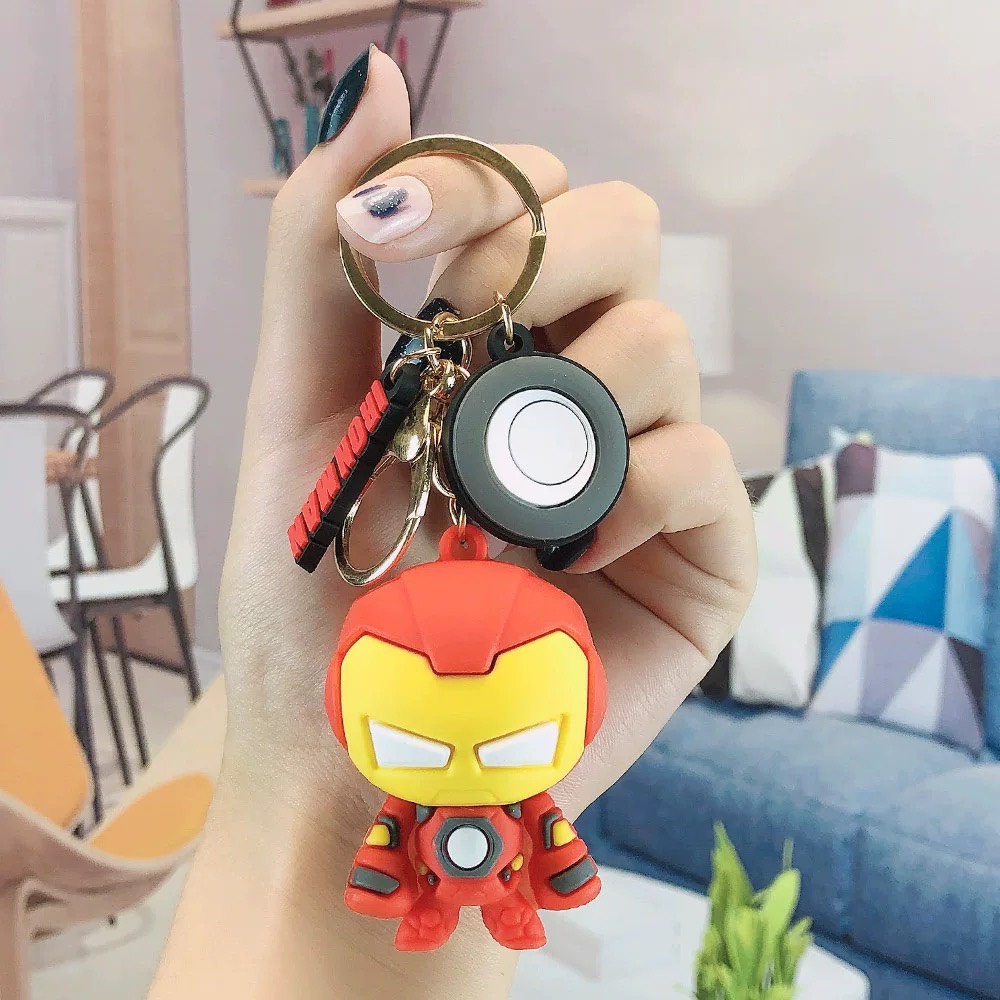 Móc khoá Siêu Anh Hùng kèm dây, phụ kiện balo, túi xách xinh xắn