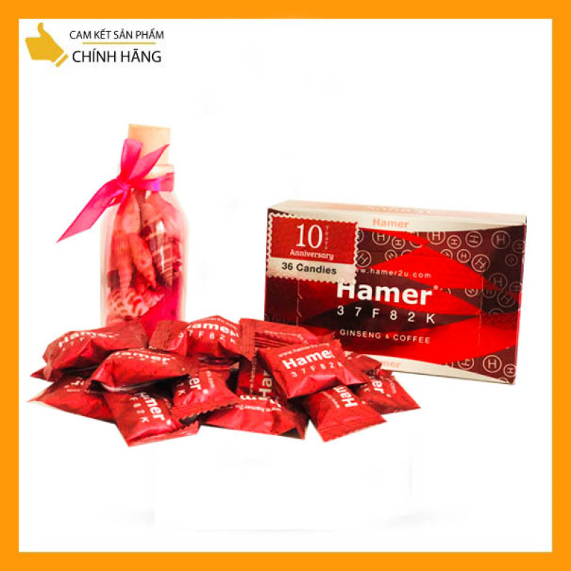 [HCM]Hộp 36 viên Kẹo Sâm Hamer Ginseng [chuẩn auth date 2024] Mạnh Hơn Xtreme Candy - Tăng Cường Sinh Lí Nam Giới -  Chính Hãng cao cấp