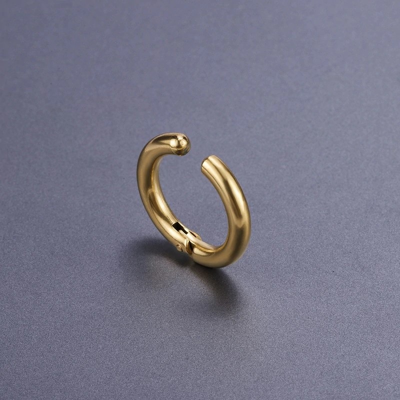 Ear rings titanium men don't need puncher, recommend ring circular earrings for men (1 PCs)