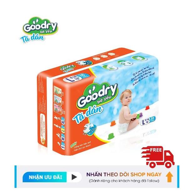 Tã dán Goodry [S46/ M42/ L38/ XL34] Miếng