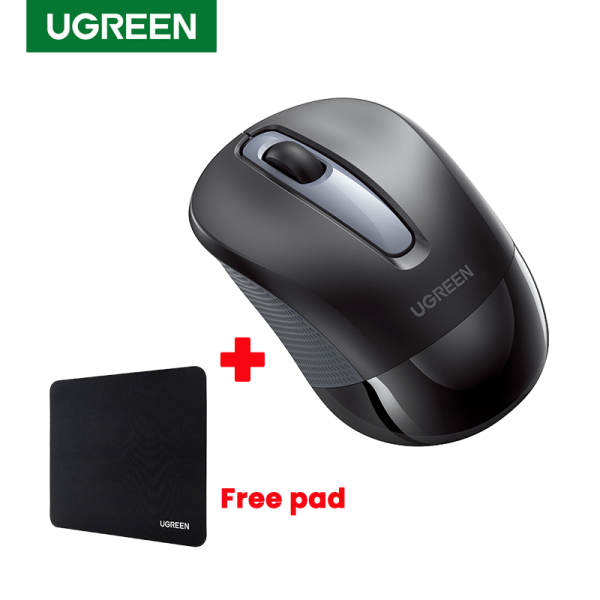 UGREEN chuot khong dây Wireless Mouse USB Computer Mouse Silent Ergonomic Mouse 2400 DPI Optical Mouse Noiseless Mice Wireless For PC Laptop