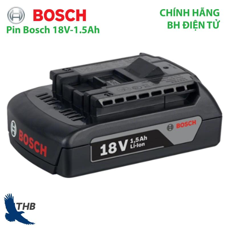 Pin Bosch 18V-1.5Ah dùng cho dụng cụ cầm tay Bosch bảo hành điện tử 6 tháng