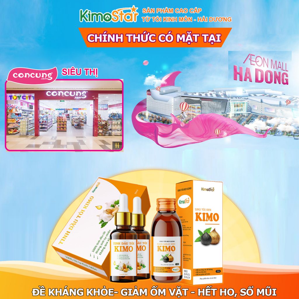 Tinh dầu tỏi Kimo 30ml kháng sinh tự nhiên