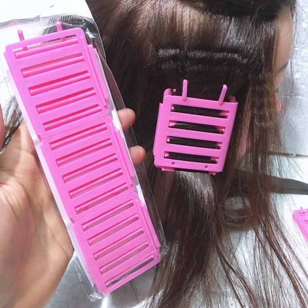 [Bấm xù] Kẹp bấm xù - Xương bấm xù lạnh - Uốn tóc lạnh tại nhà (combo 3 vĩ 9 kẹp)