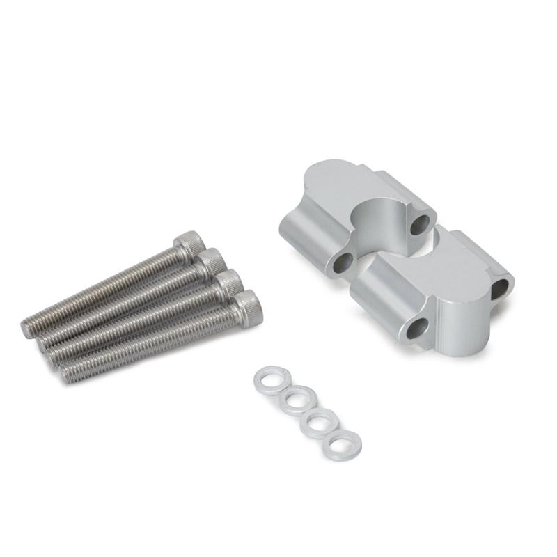 Mua Motorcycle Handlebar Riser Kit 7/8 Inch Universal Bar Clamps 22Mm For Bmw Suzuki Honda Yamaha Atv Scooter 30Mm Rise Motorcycle Accessories(Silver)