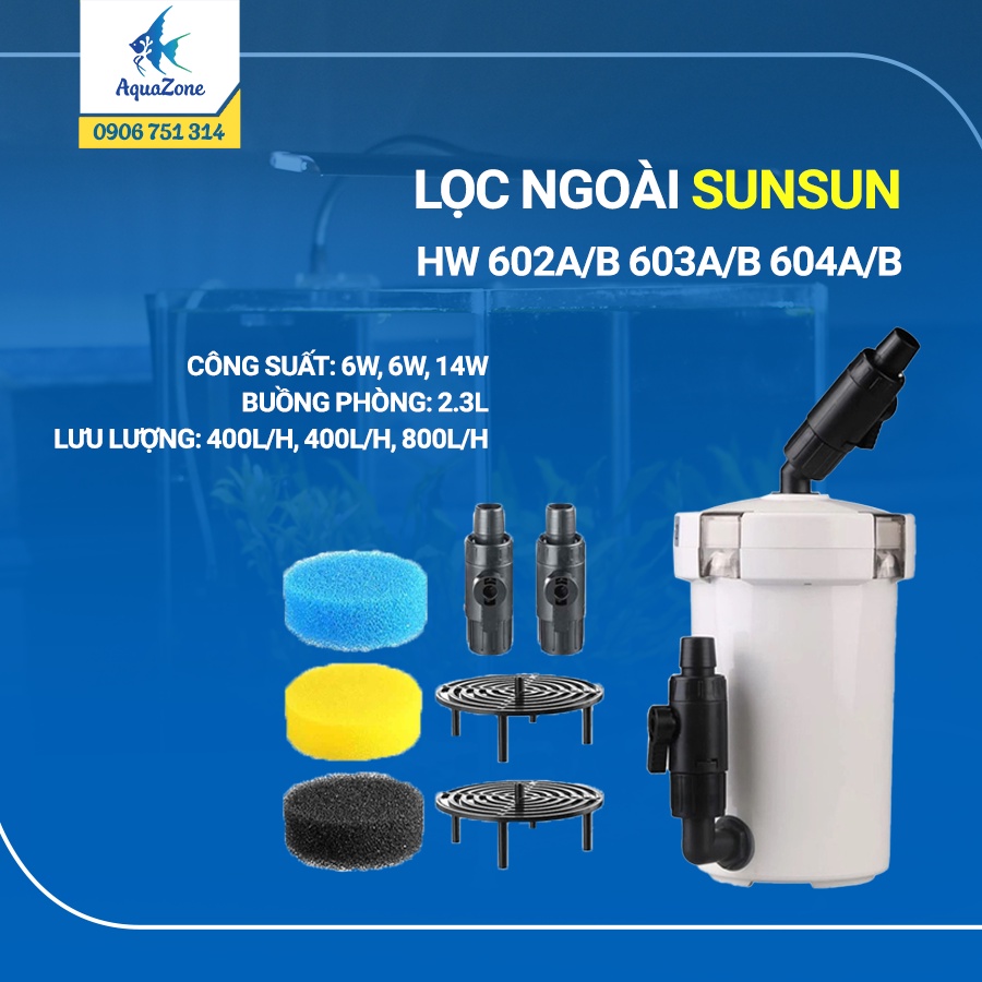Lọc ngoài sunsun hw-603 602b 603b 604b