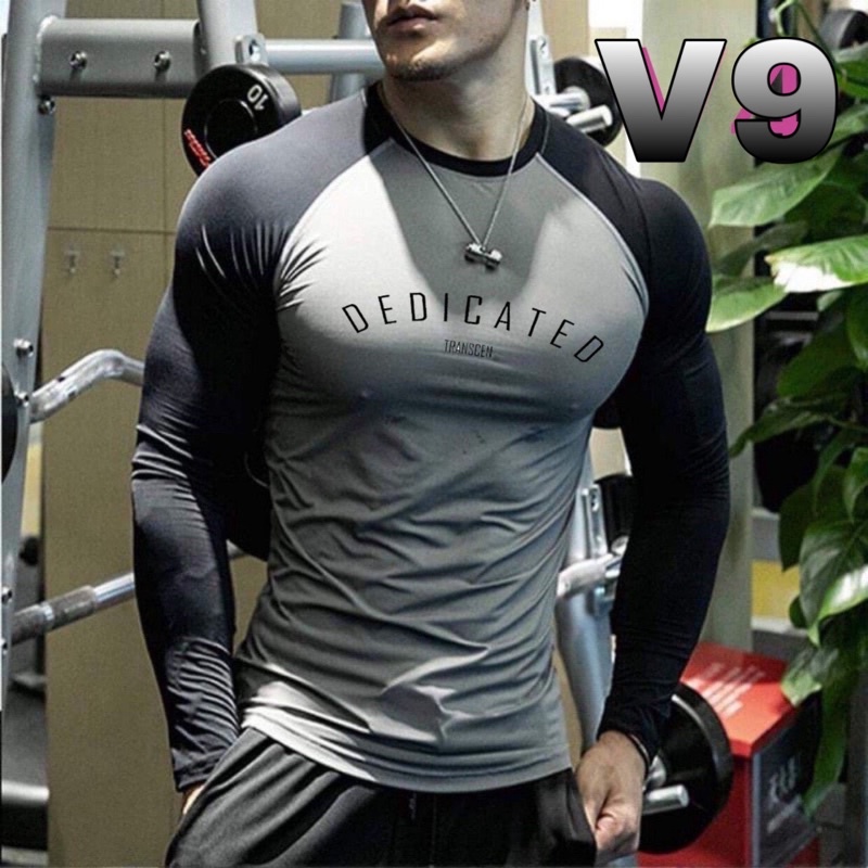 Áo Thun Thể Thao Nam Tay Dài Form Ôm Body Dedicated